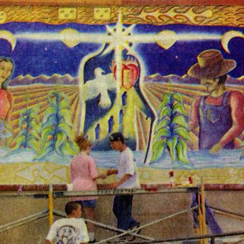 mural of ancestral farm