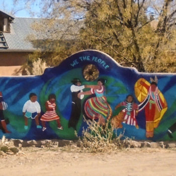 mural of the people on wall