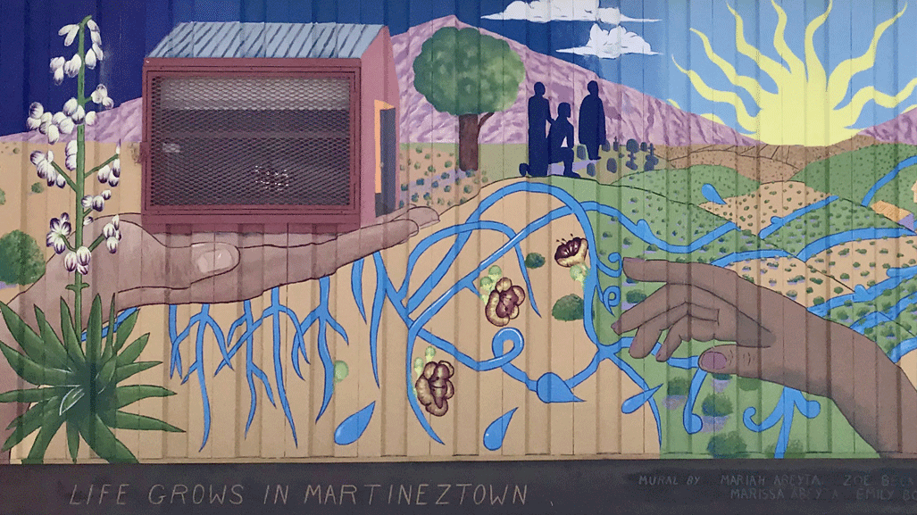 mural of community cultivated land